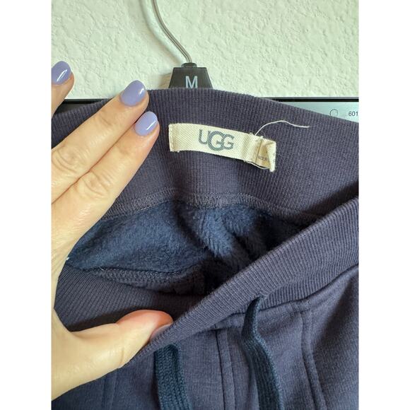Ugg Mens Hank Sweatpants Fleece Lined Navy Comfort Warm Cozy Pants size Medium - Picture 3 of 8
